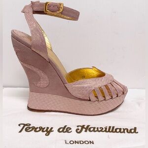 Terry de Havilland London Dusty Pink Platform Heel Shoe 38/8